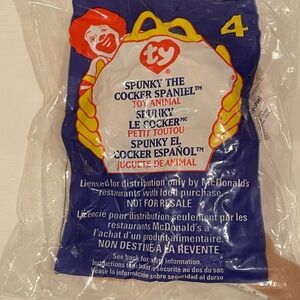 Ty Teenie Beanie Babies - Spunky the Dog - McDonald’s Collectible